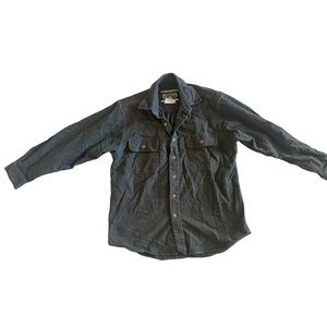 Field & Stream | Mens Olive Green Thick Flannel Button up Shirt Size Medium